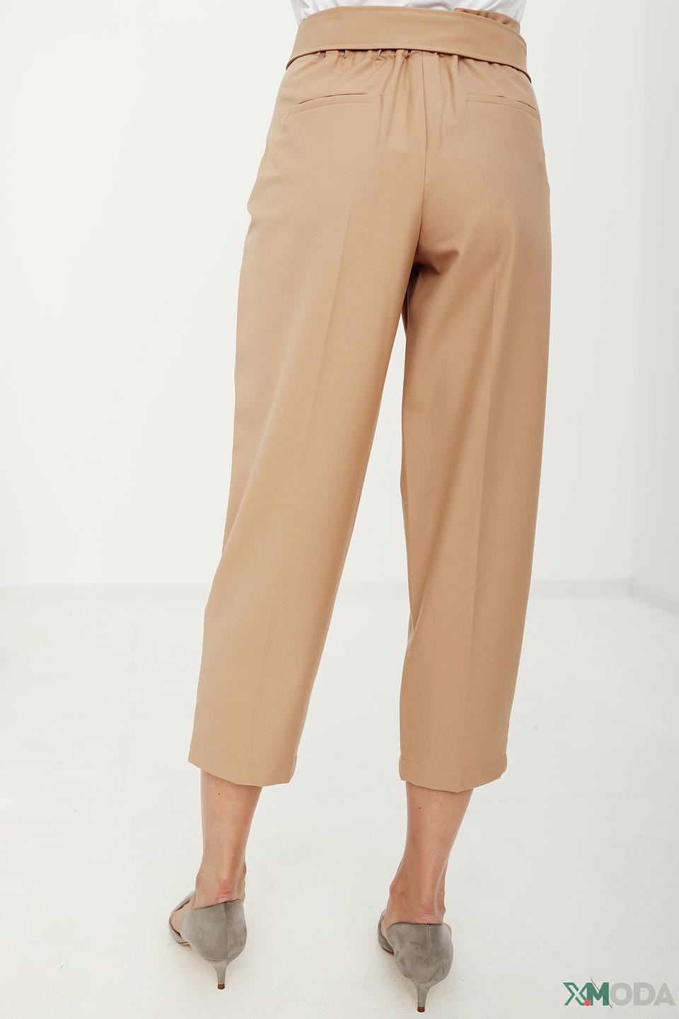 Брюки i Blues с поясом бежевые