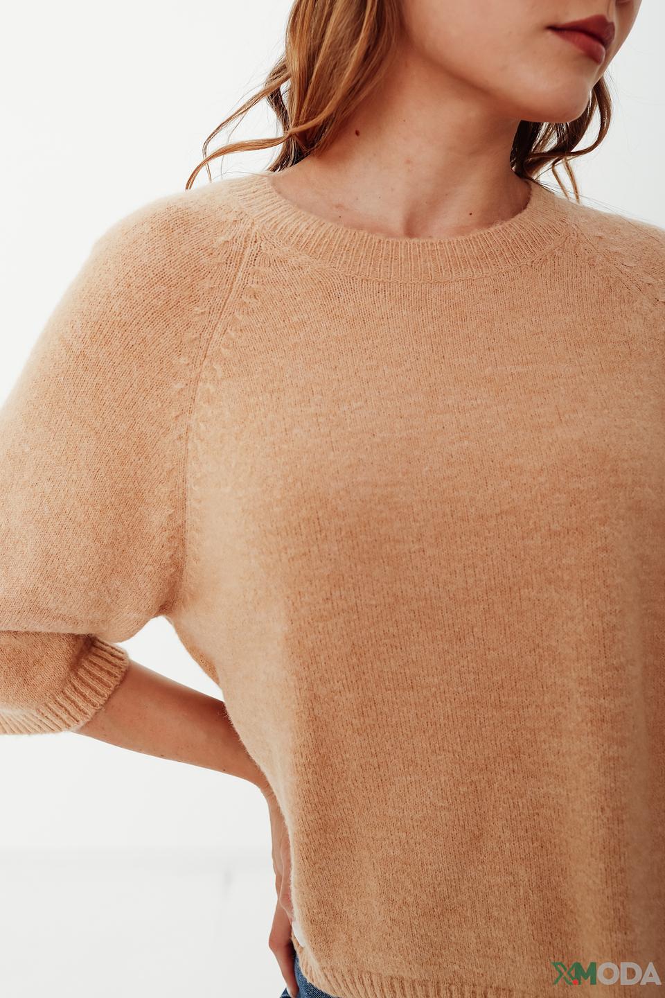 Джемпер i Blues песочный с рукавом 3/4