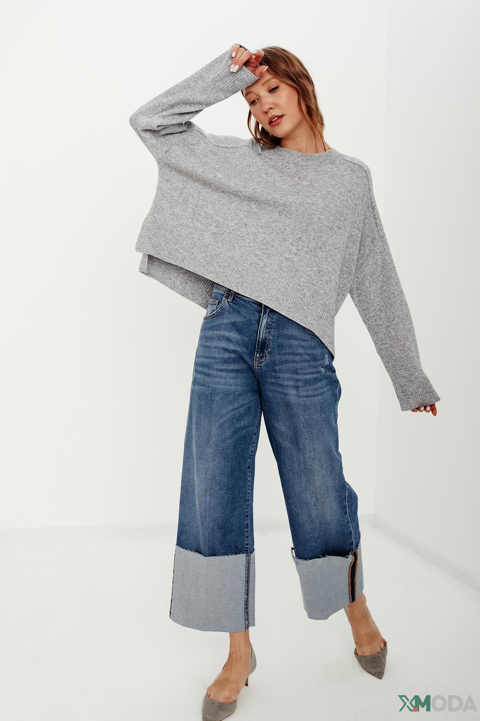 Джемпер i Blues женский серый меланж