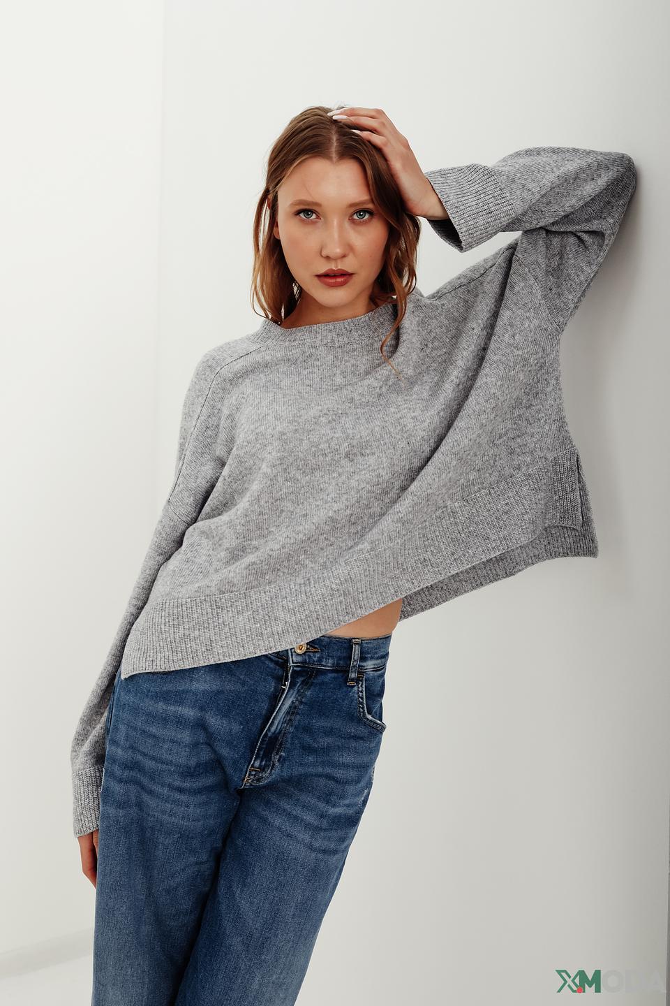 Джемпер i Blues женский серый меланж