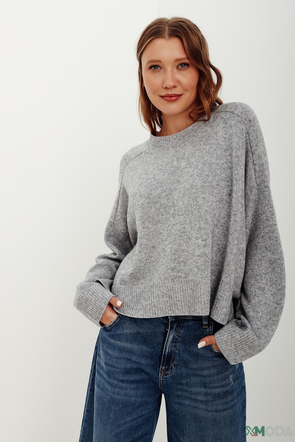 Джемпер i Blues женский серый меланж