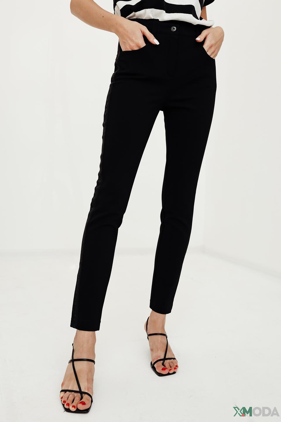 Брюки Marc Aurel черные slim fit