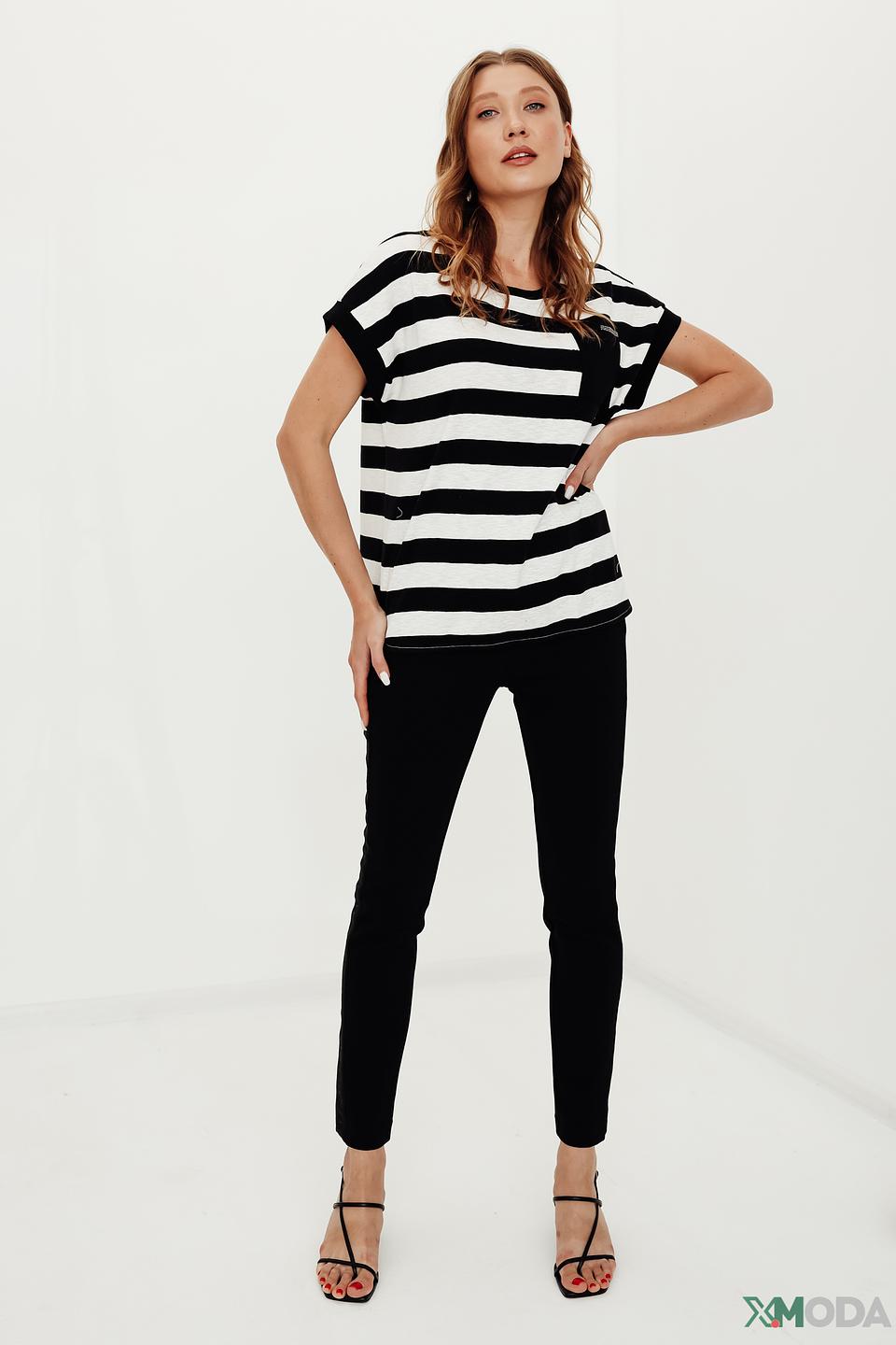 Брюки Marc Aurel черные slim fit