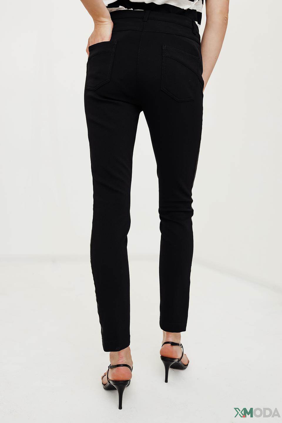 Брюки Marc Aurel черные slim fit