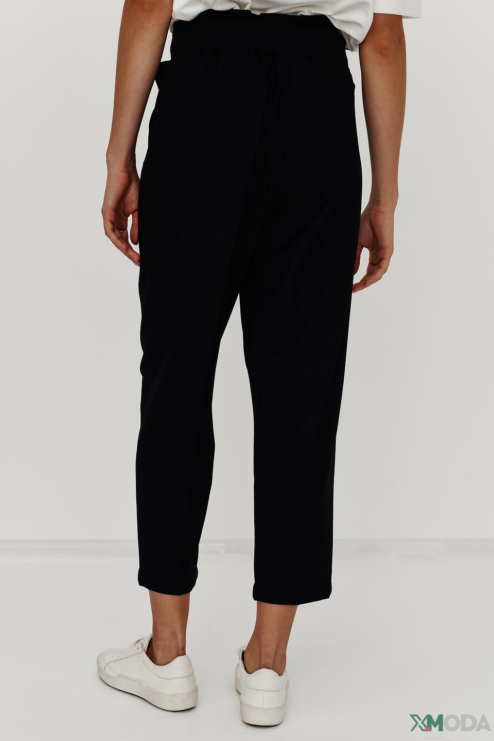 Брюки i Blues жен. чёрные с поясом