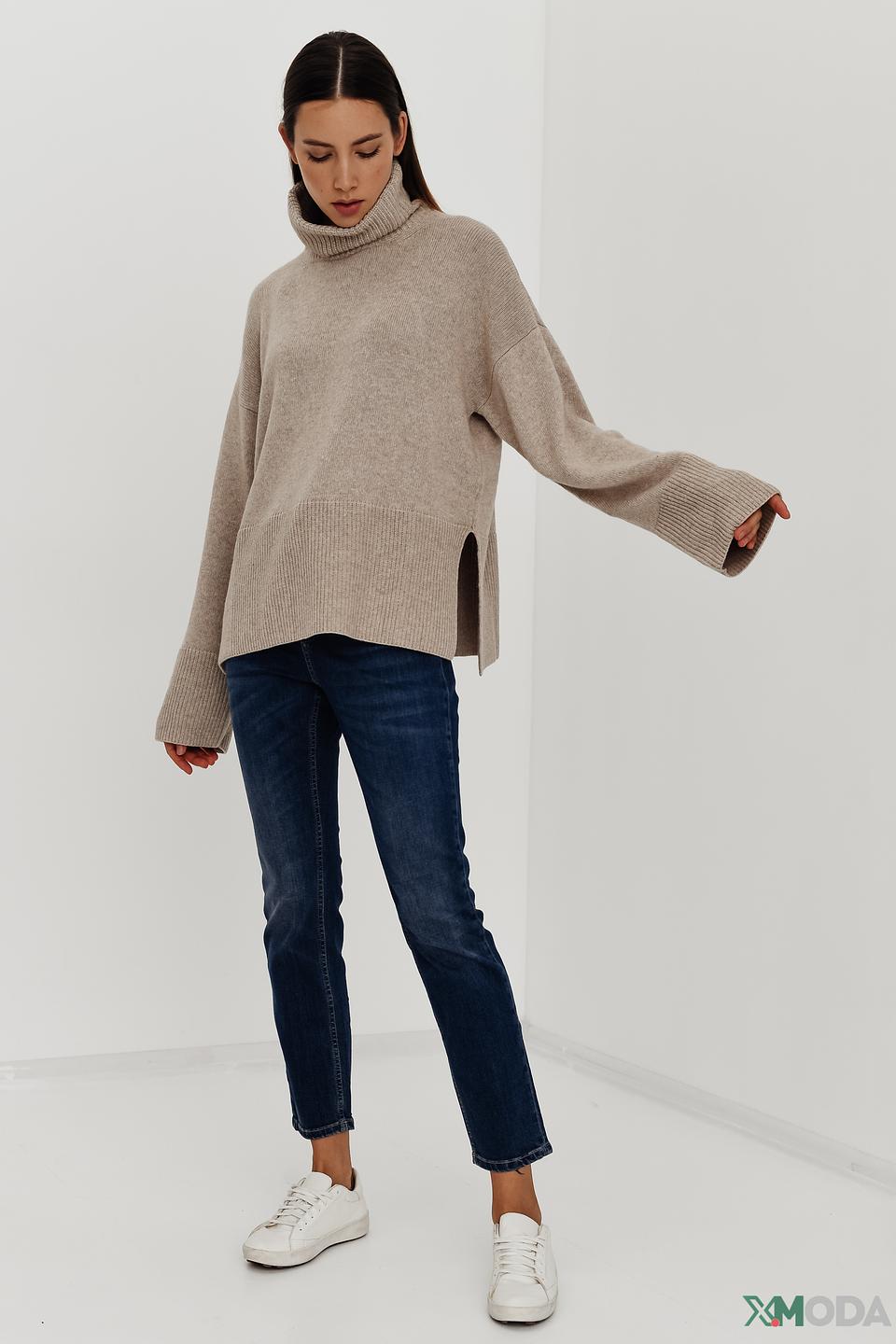 Джемпер i Blues с разрезами бежевый