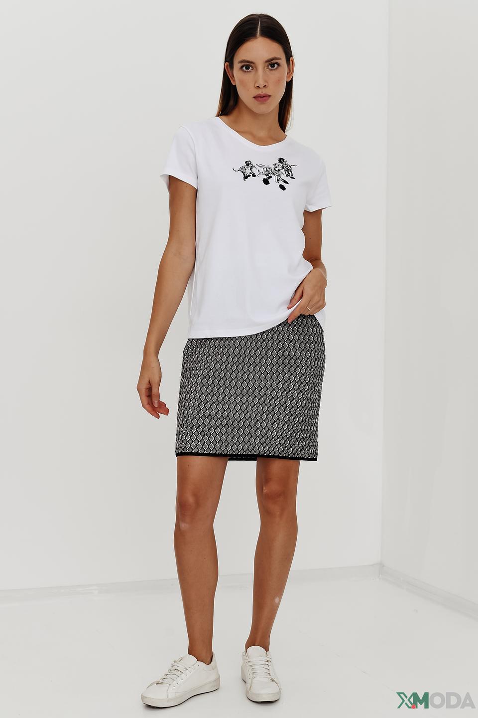 Юбка Marc Cain с геометрическим принтом