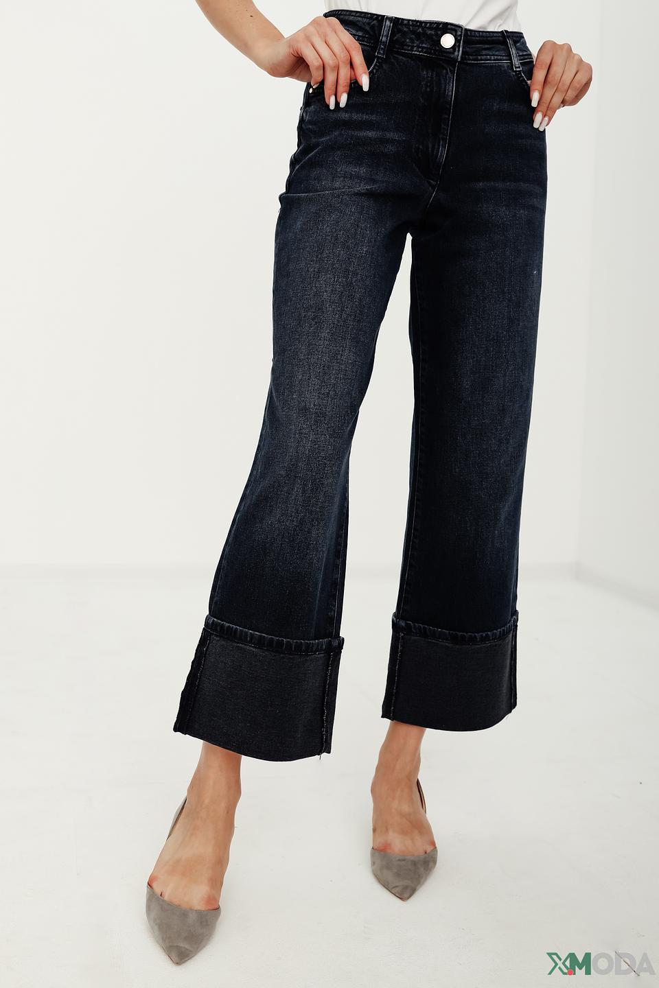 Джинсы Penny Black Grey клеш тёмно-синие