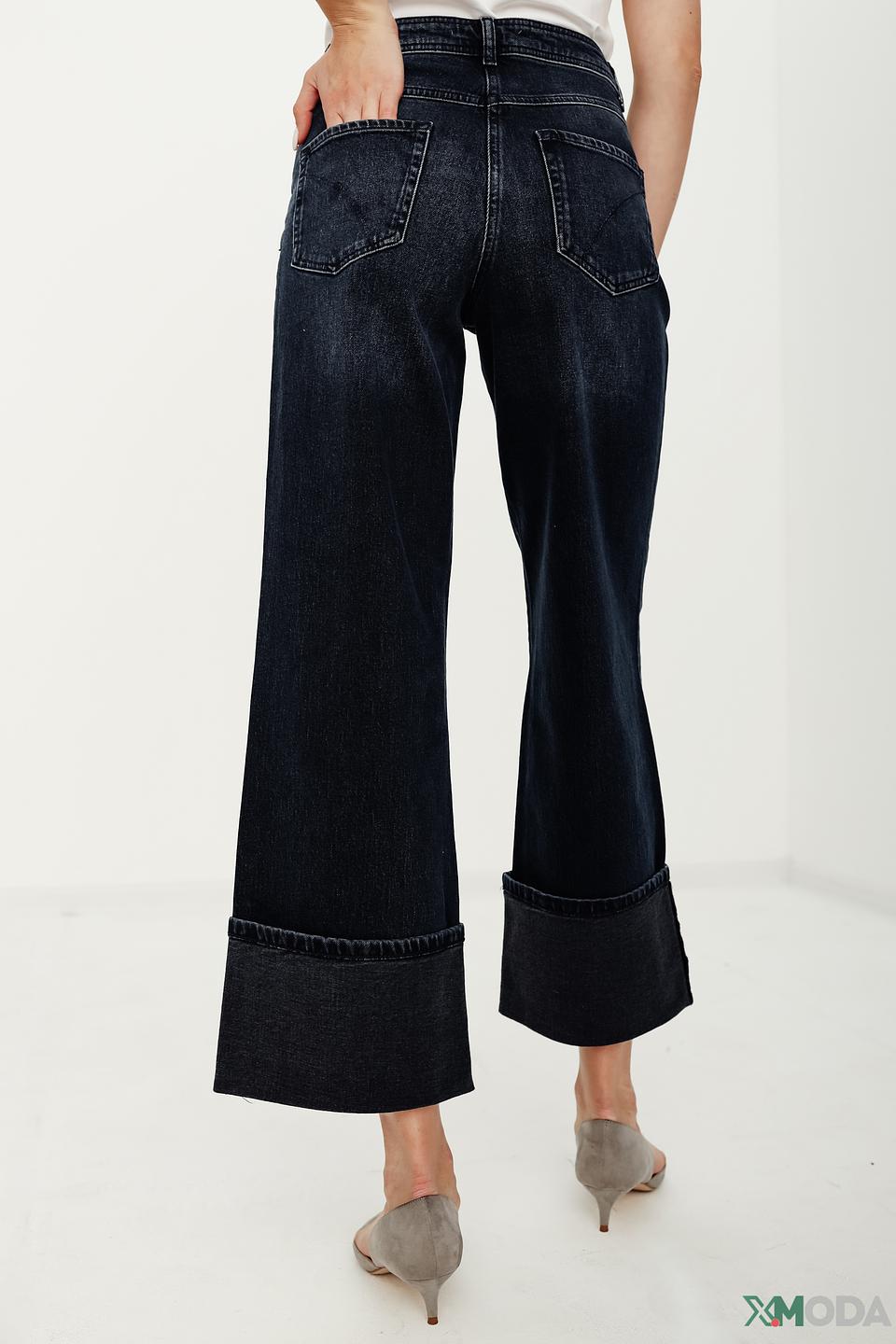 Джинсы Penny Black Grey клеш тёмно-синие