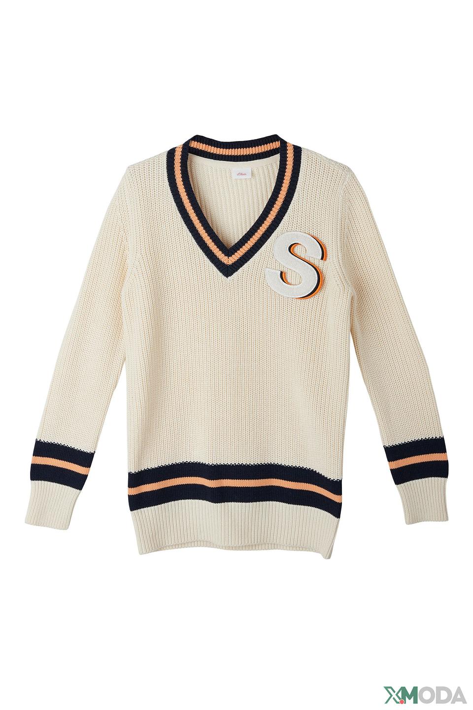 Джемпер s.Oliver с V-образным вырезом