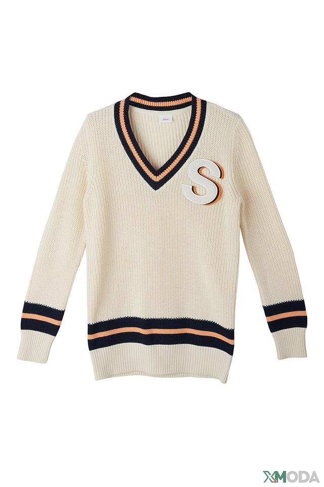 Джемпер s.Oliver с V-образным вырезом