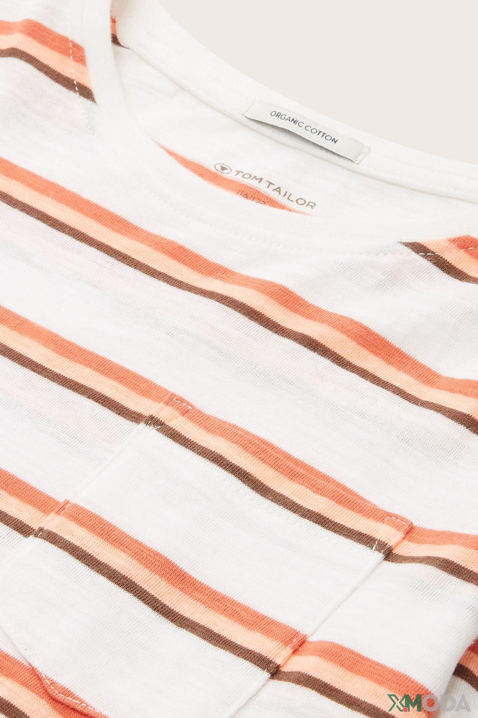 Футболка Tom Tailor в полоску орг. хлопок