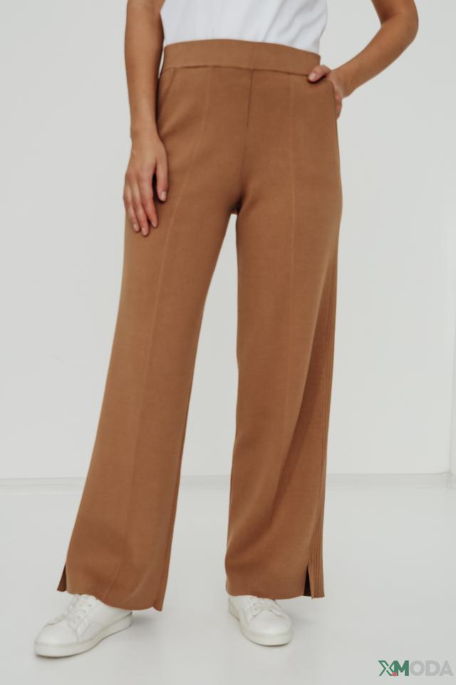 Брюки трикотажные Lecomte коричневые