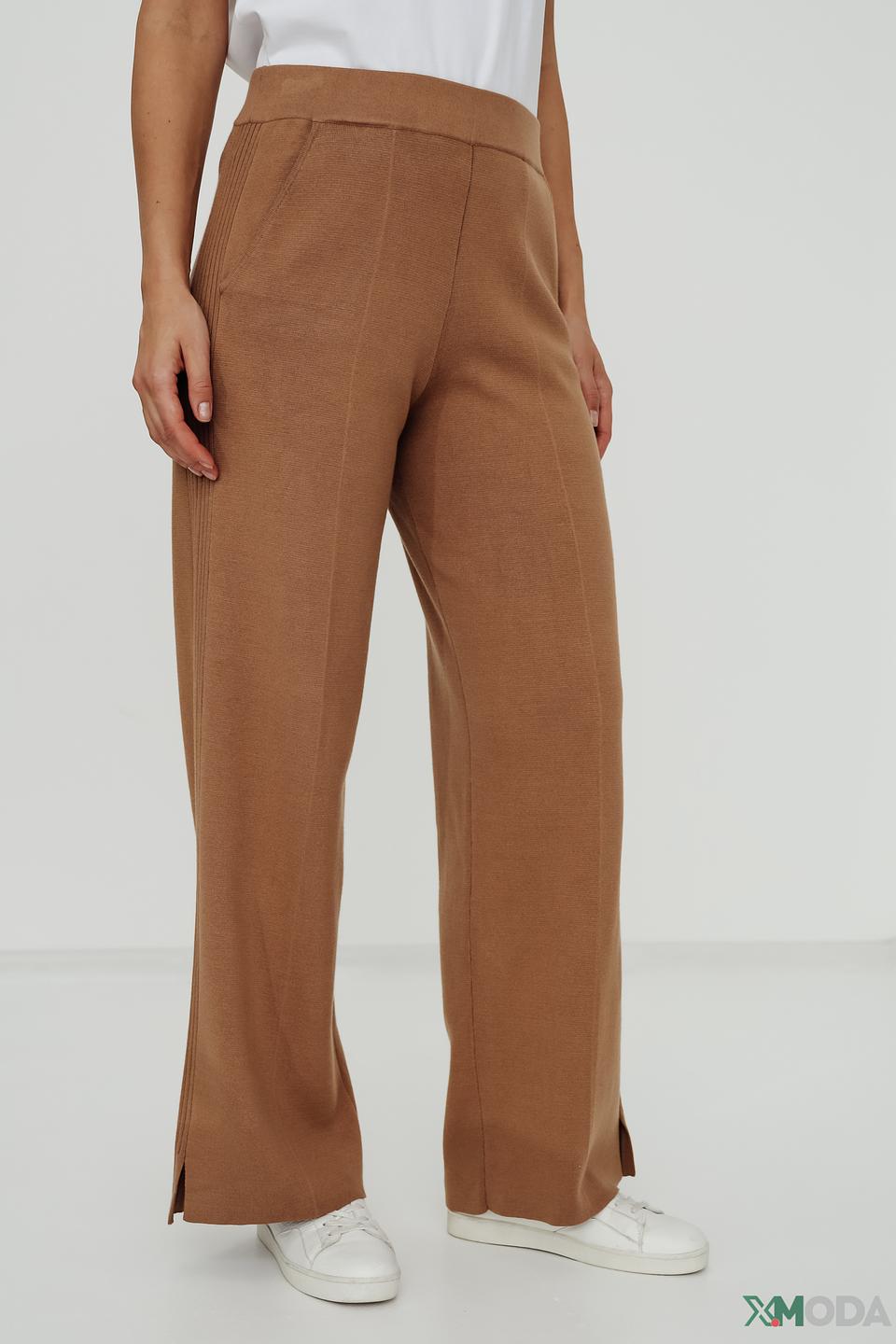 Брюки трикотажные Lecomte коричневые