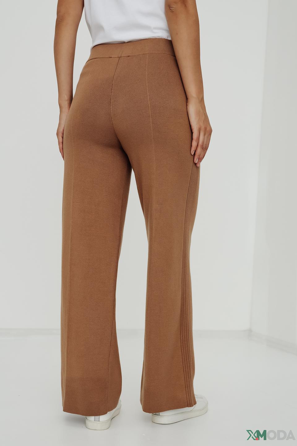 Брюки трикотажные Lecomte коричневые