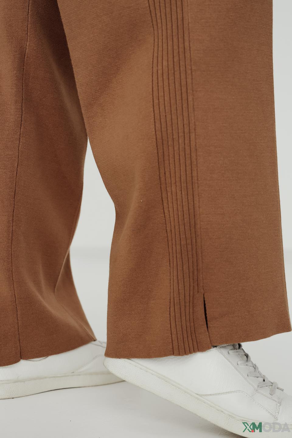 Брюки трикотажные Lecomte коричневые