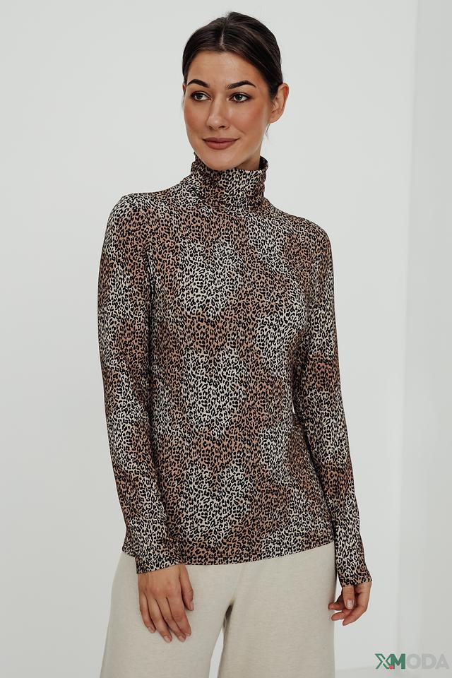Водолазка Marc Aurel с леопардовым принтом