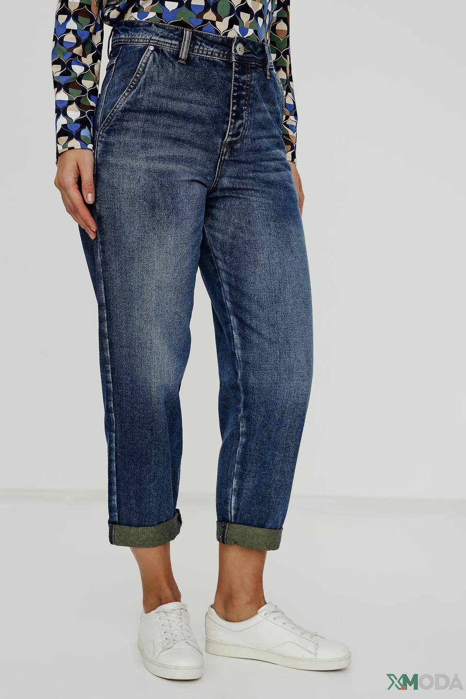 Джинсы Gaudi mom fit синие