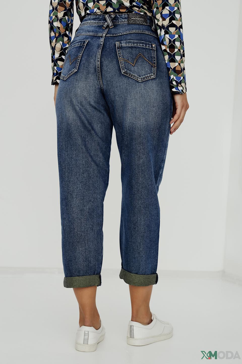 Джинсы Gaudi mom fit синие