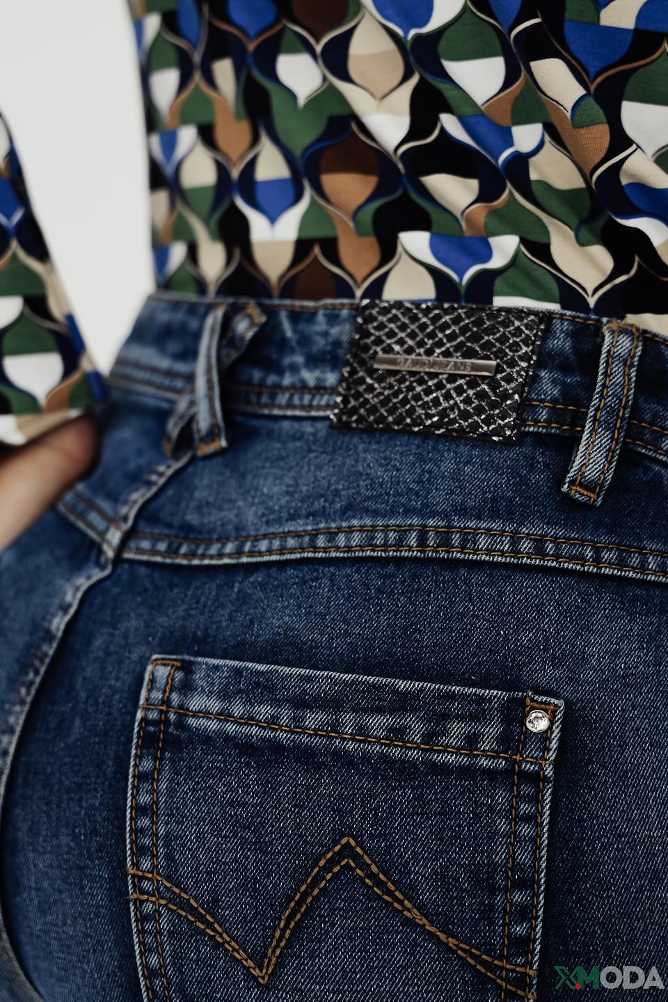 Джинсы Gaudi mom fit синие