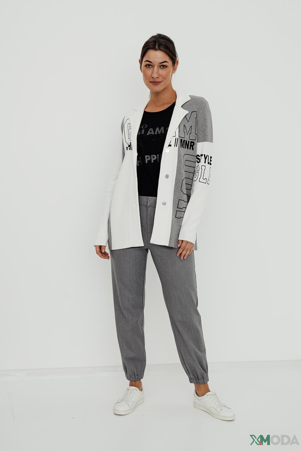 Брюки Monari серые с манжетами