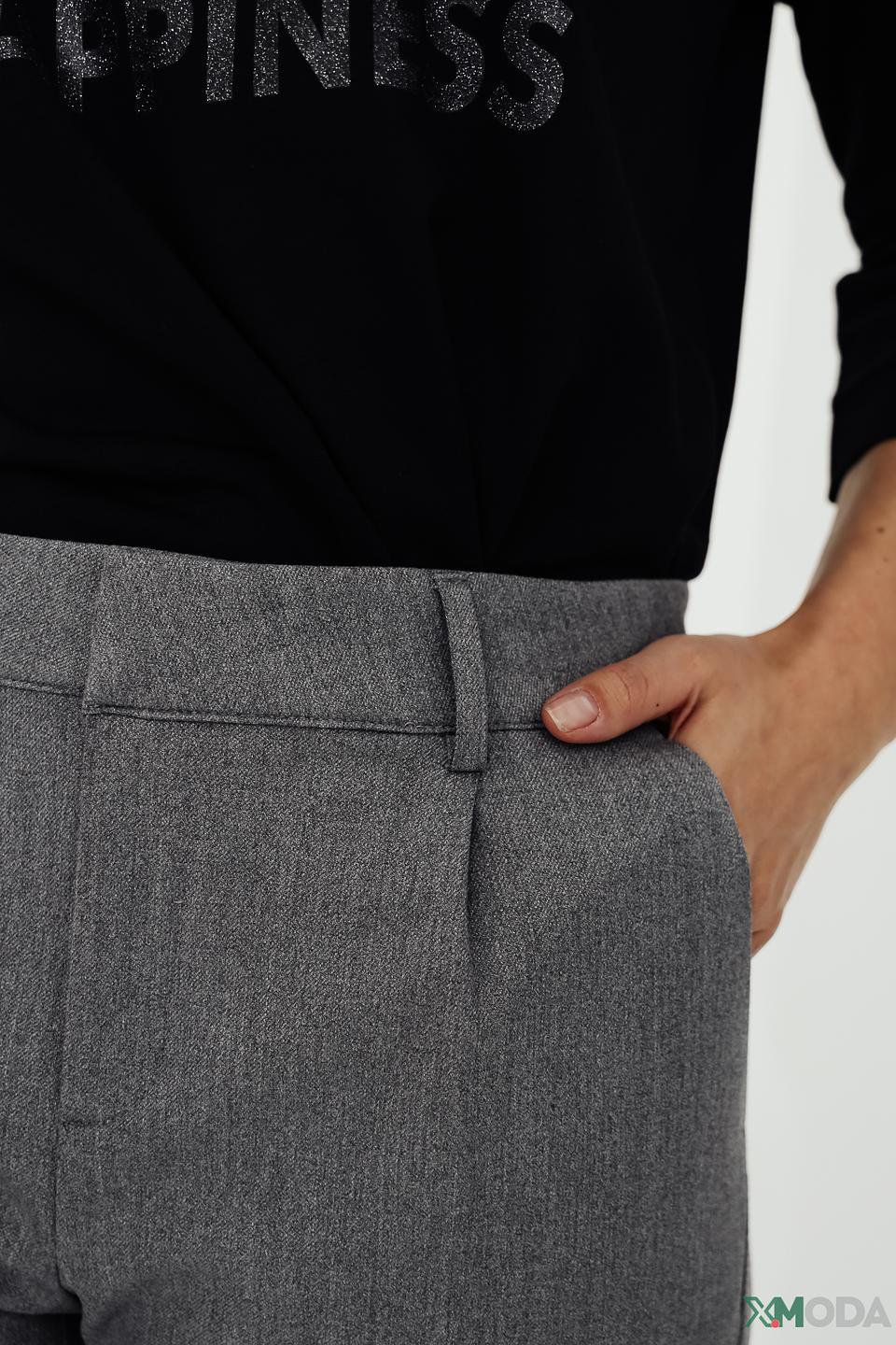 Брюки Monari серые с манжетами