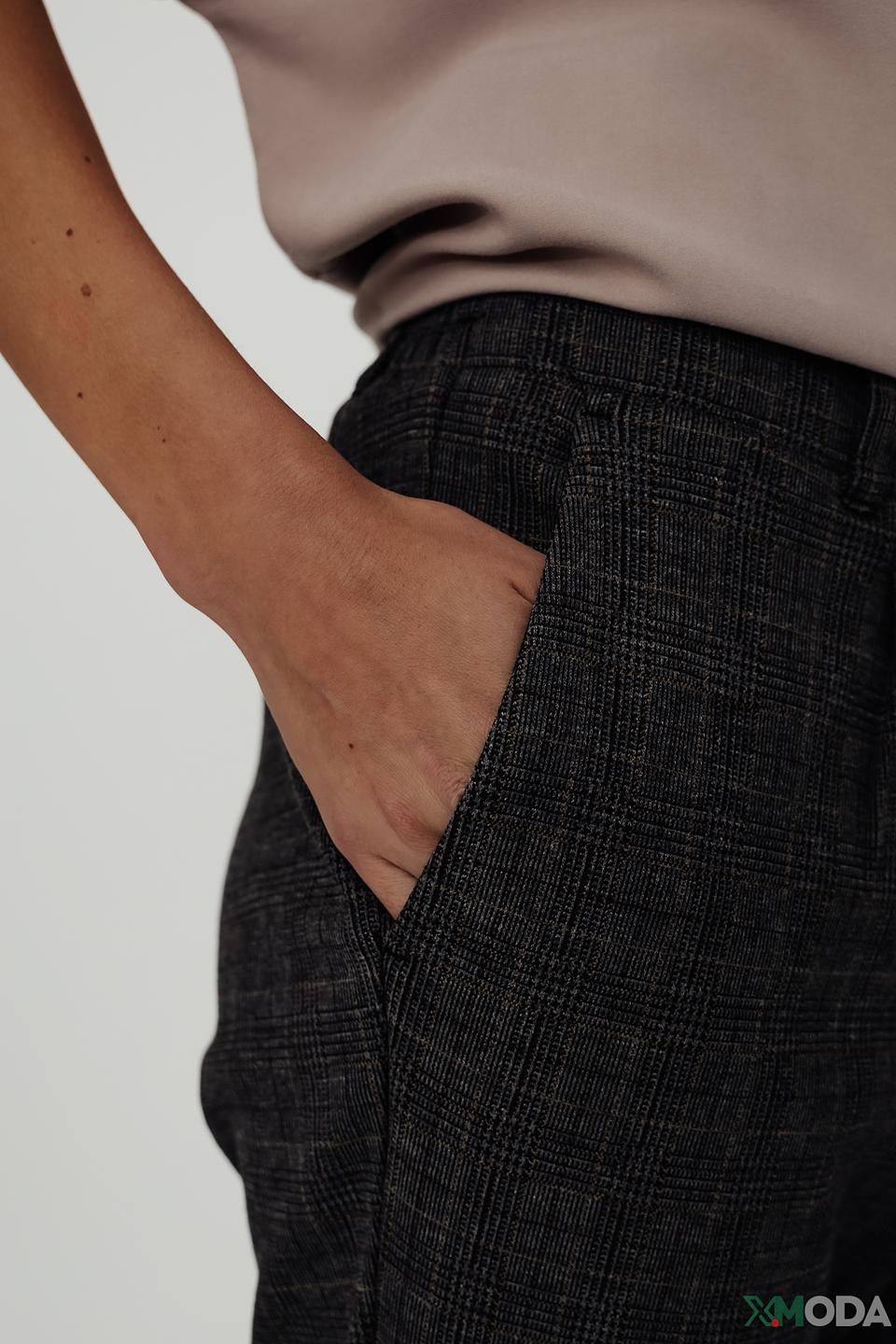 Брюки клёш Tom Tailor в клетку