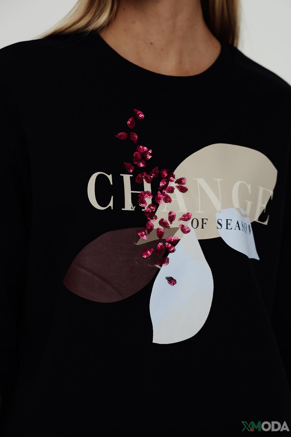 Пуловер Taifun с принтом