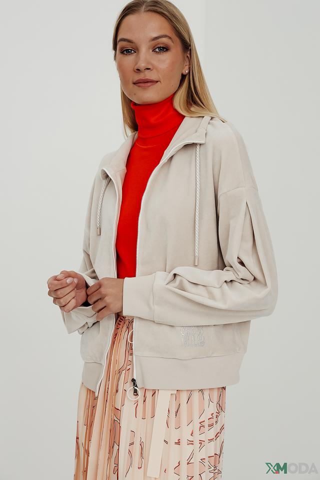 Толстовка Marc Cain бежевая на молнии