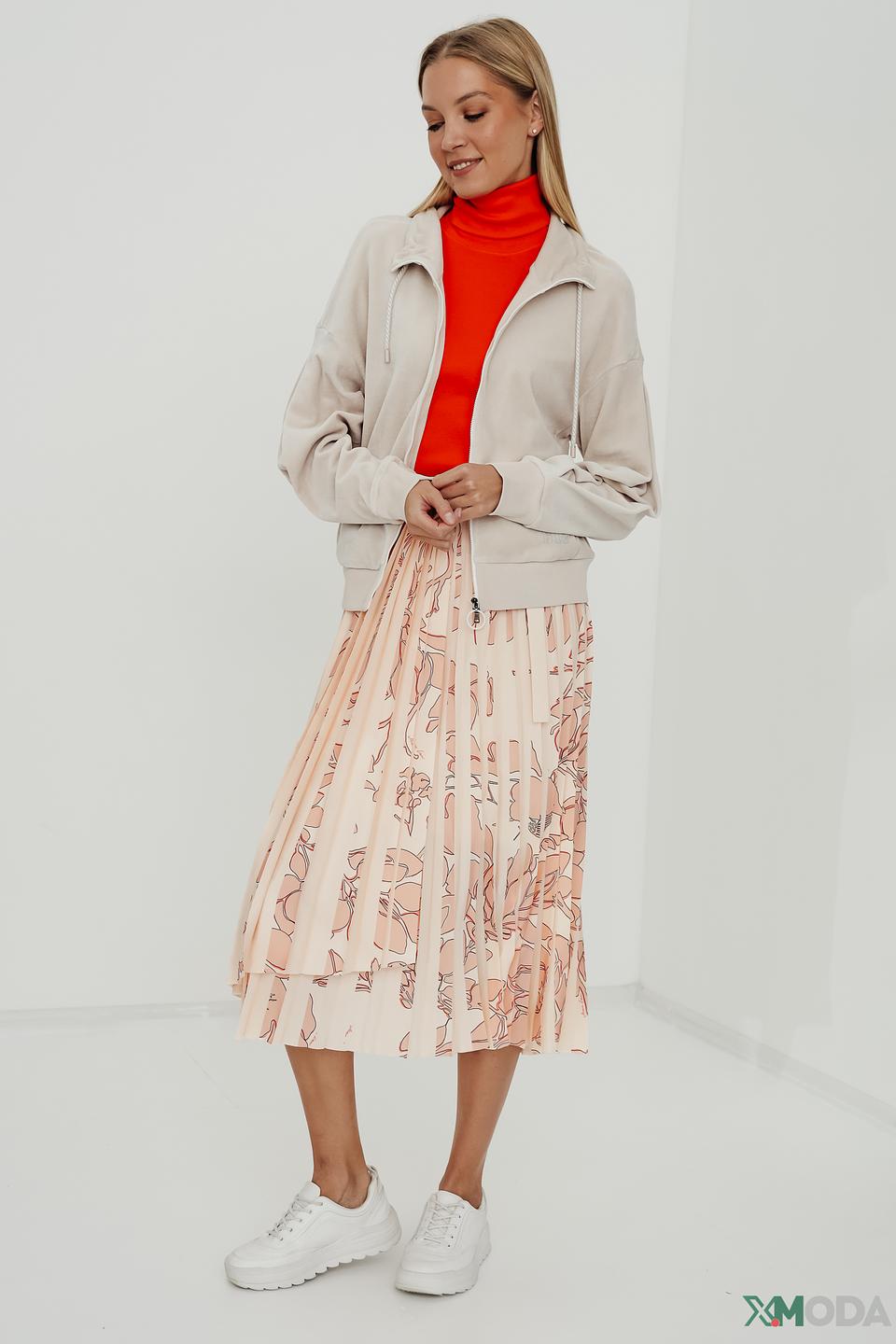 Толстовка Marc Cain бежевая на молнии