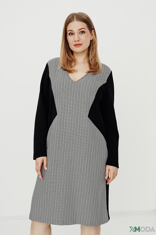 Платье Persona N.O.W. в клетку с рукавами