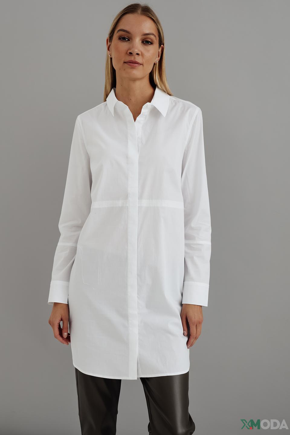 Рубашка Catnoir оверсайз белая