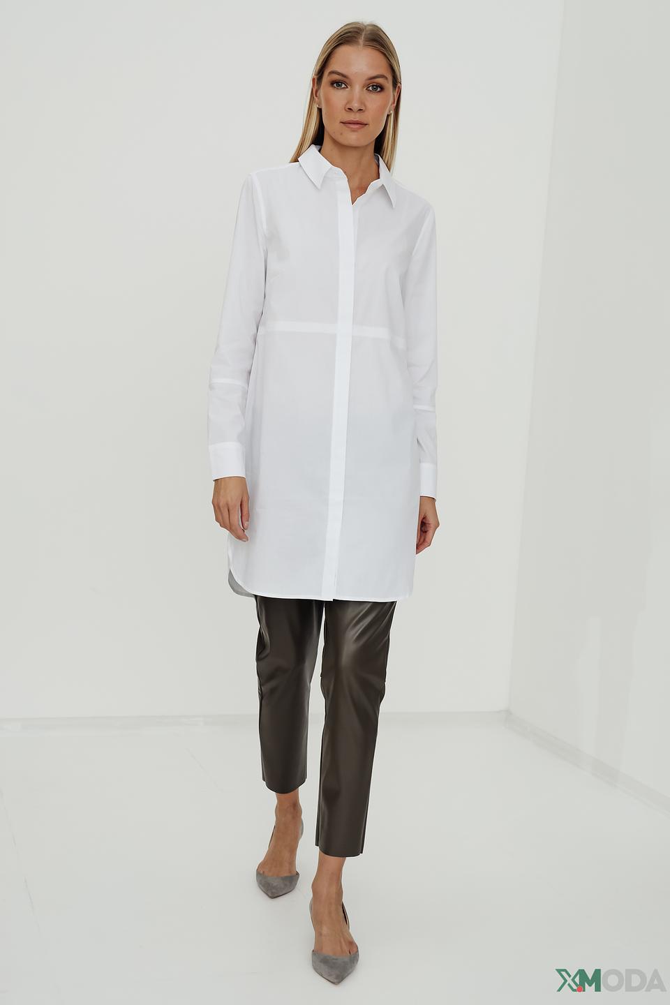 Рубашка Catnoir оверсайз белая