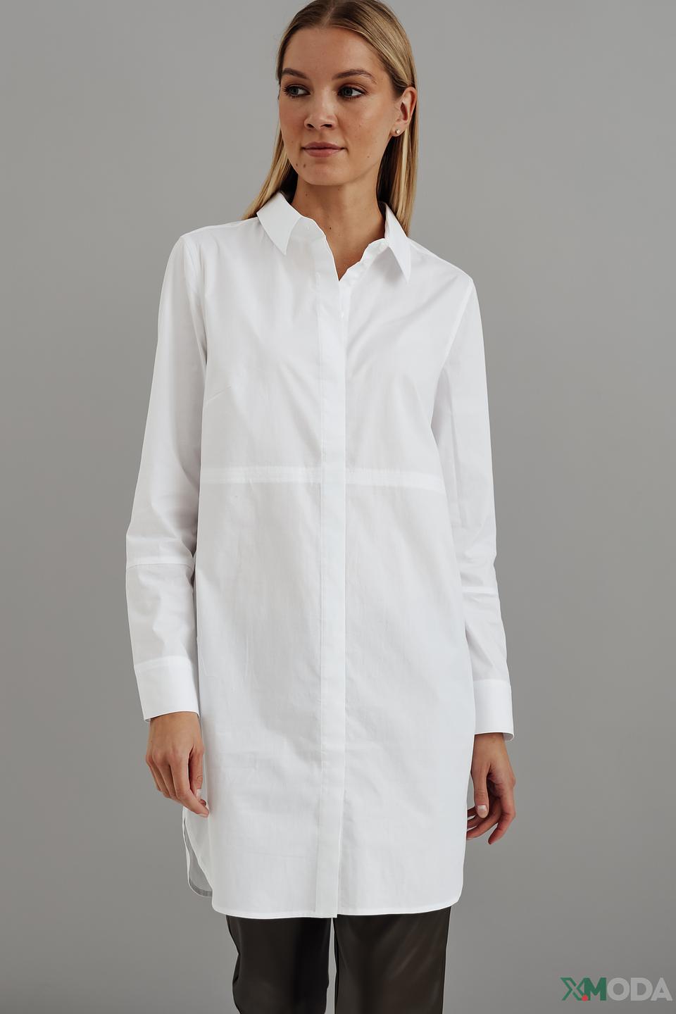 Рубашка Catnoir оверсайз белая