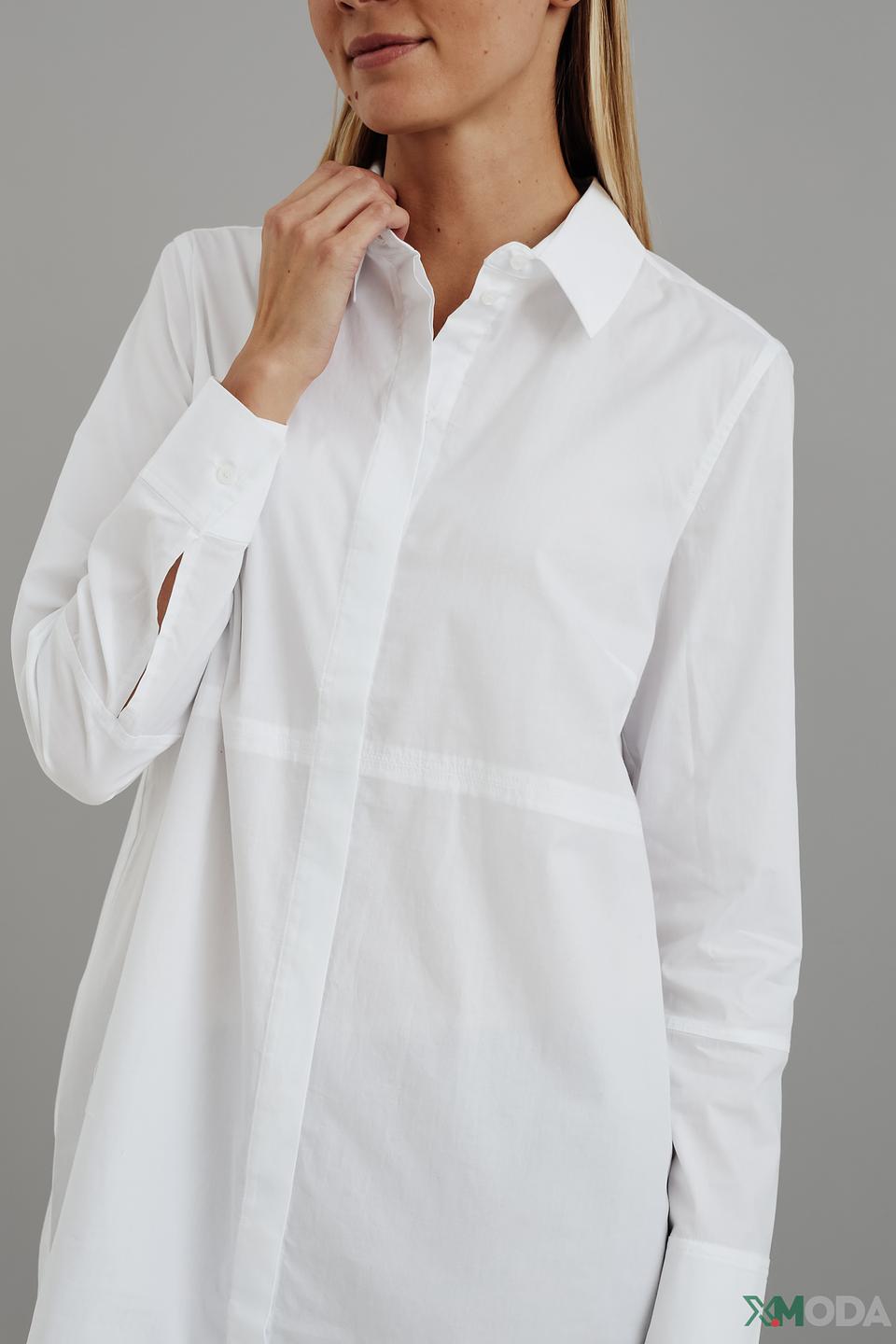 Рубашка Catnoir оверсайз белая