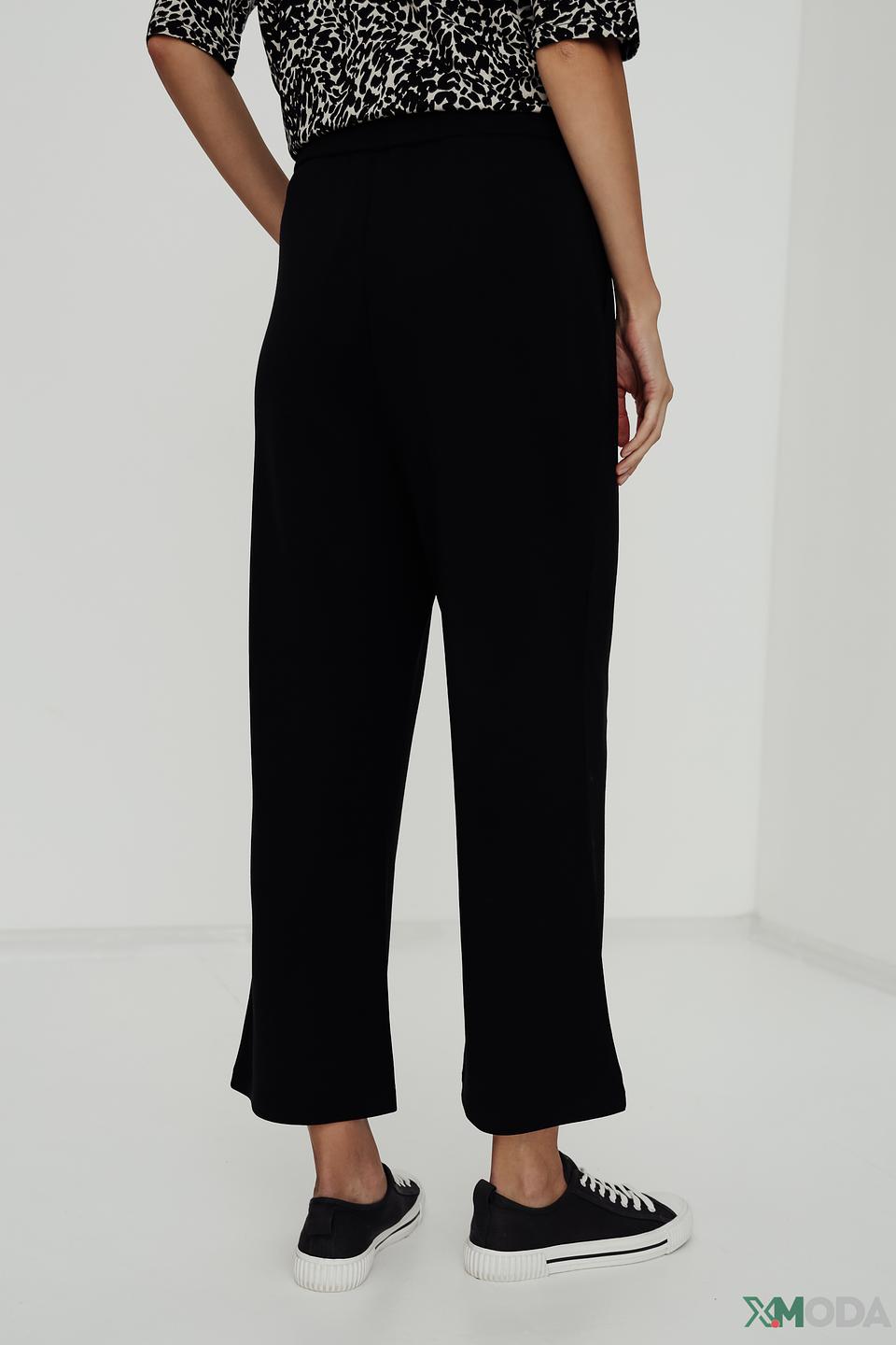 Брюки трикотажные Oui чёрные