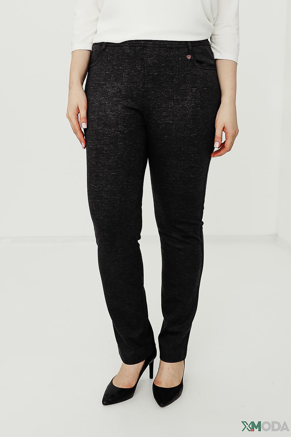 Брюки Relaxed by Toni в клетку черные