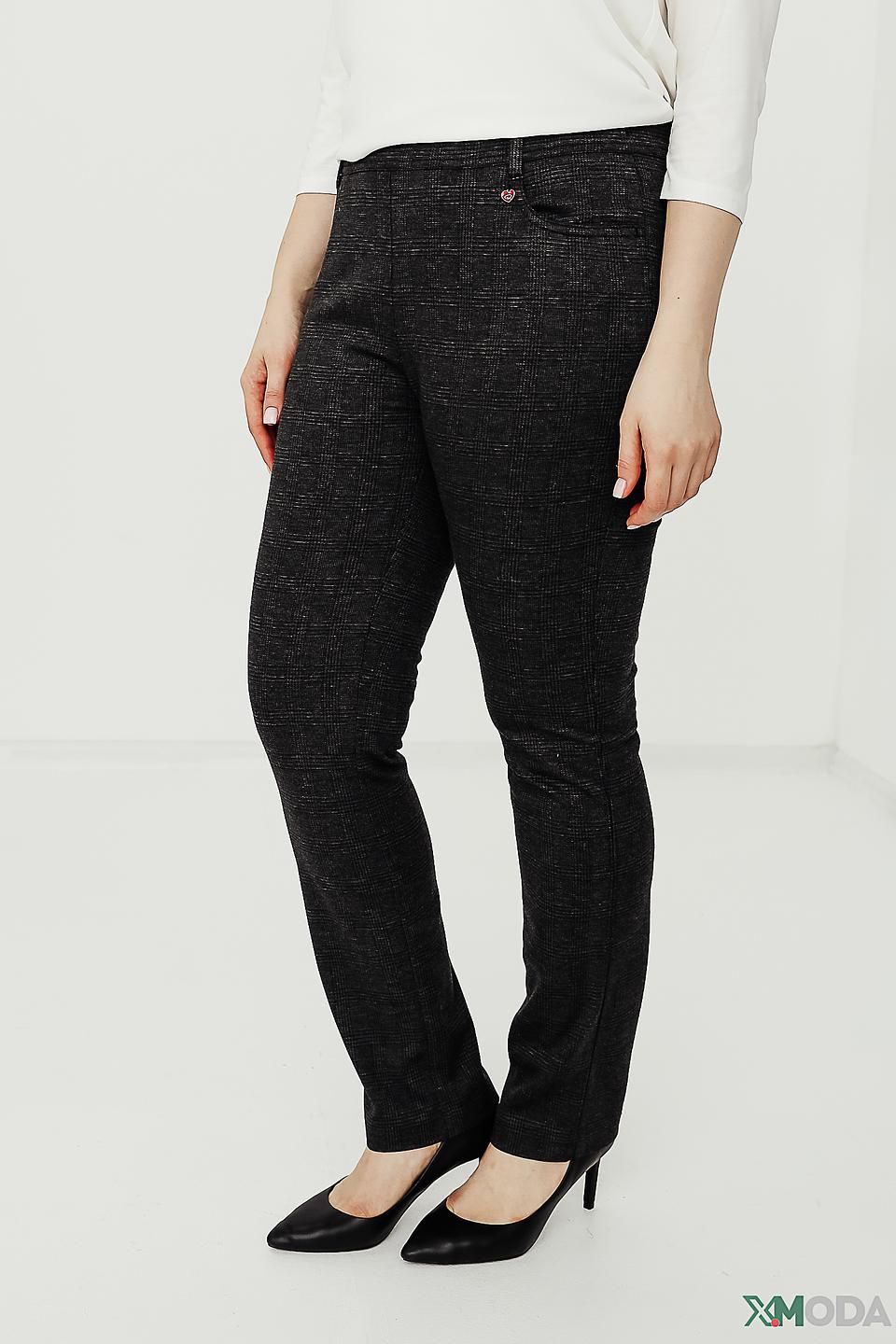 Брюки Relaxed by Toni в клетку черные