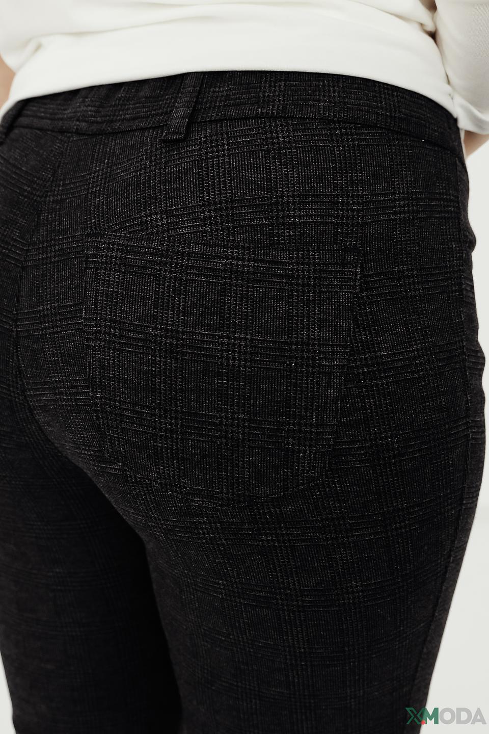 Брюки Relaxed by Toni в клетку черные