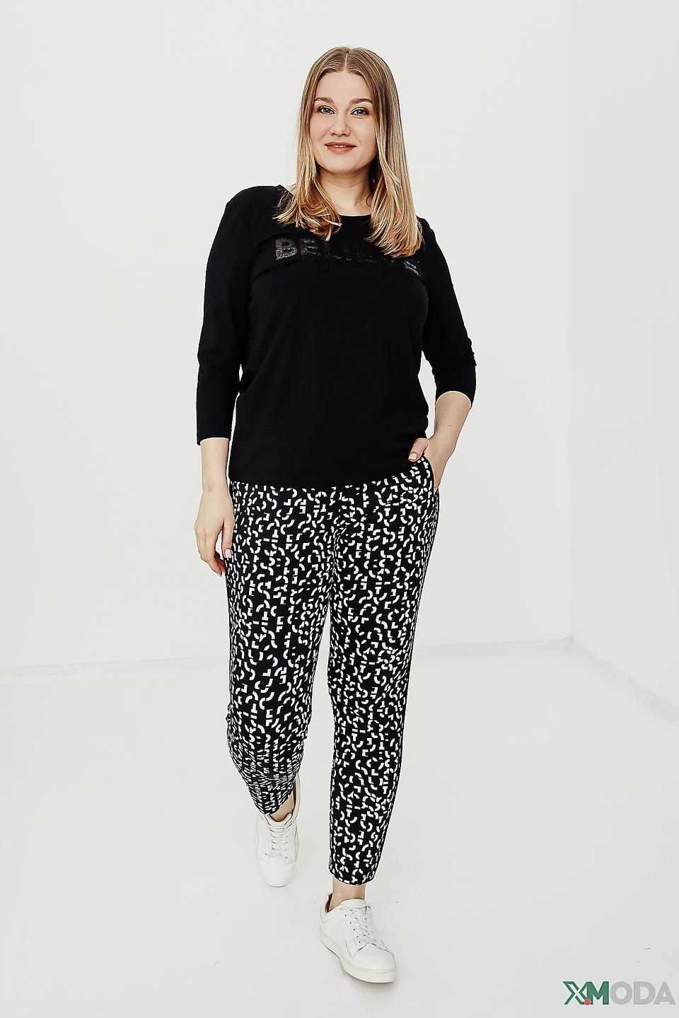 Брюки трикотажные Rabe collection с принтом