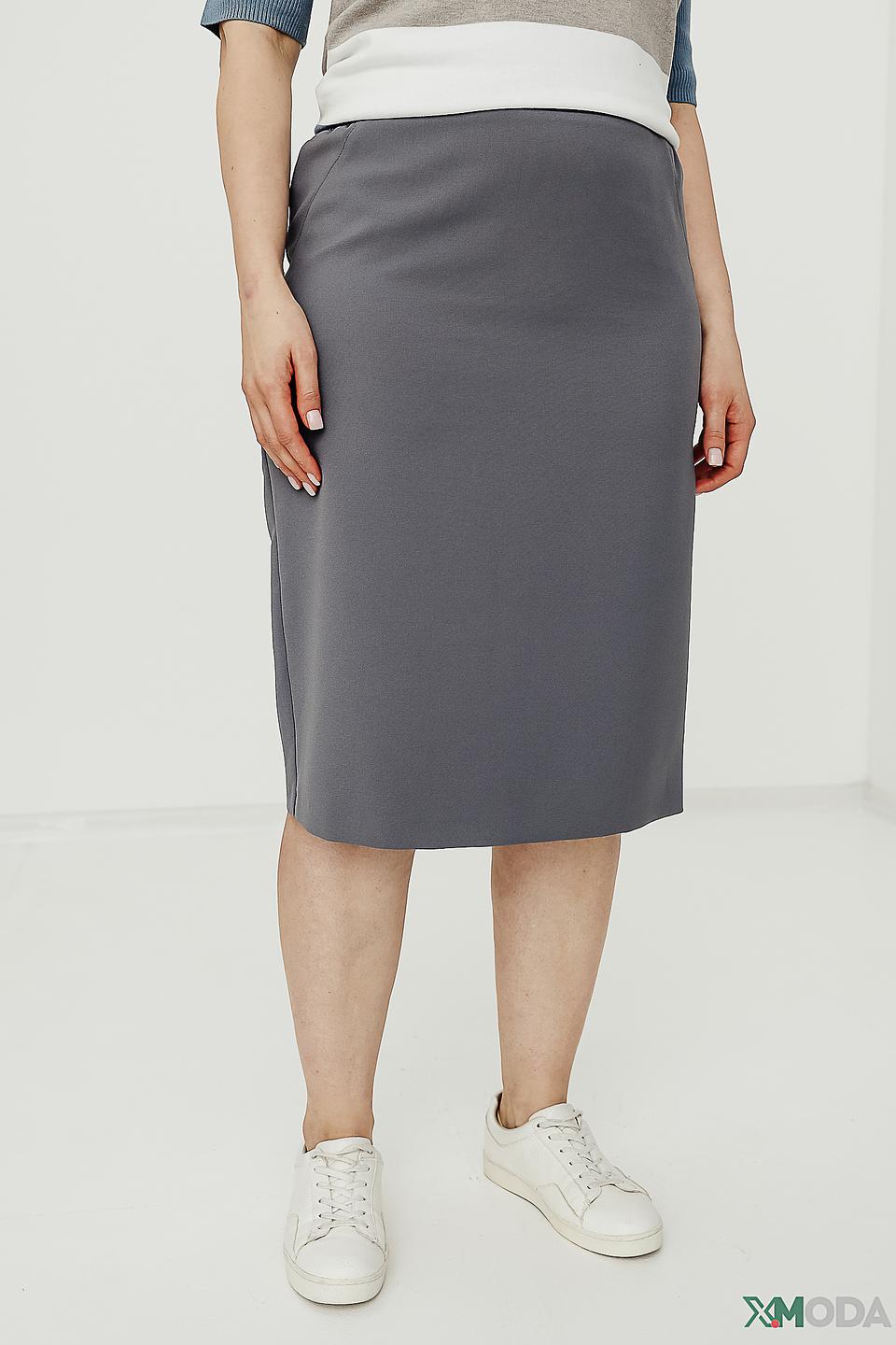 Юбка Frank Walder серая с эластичным поясом