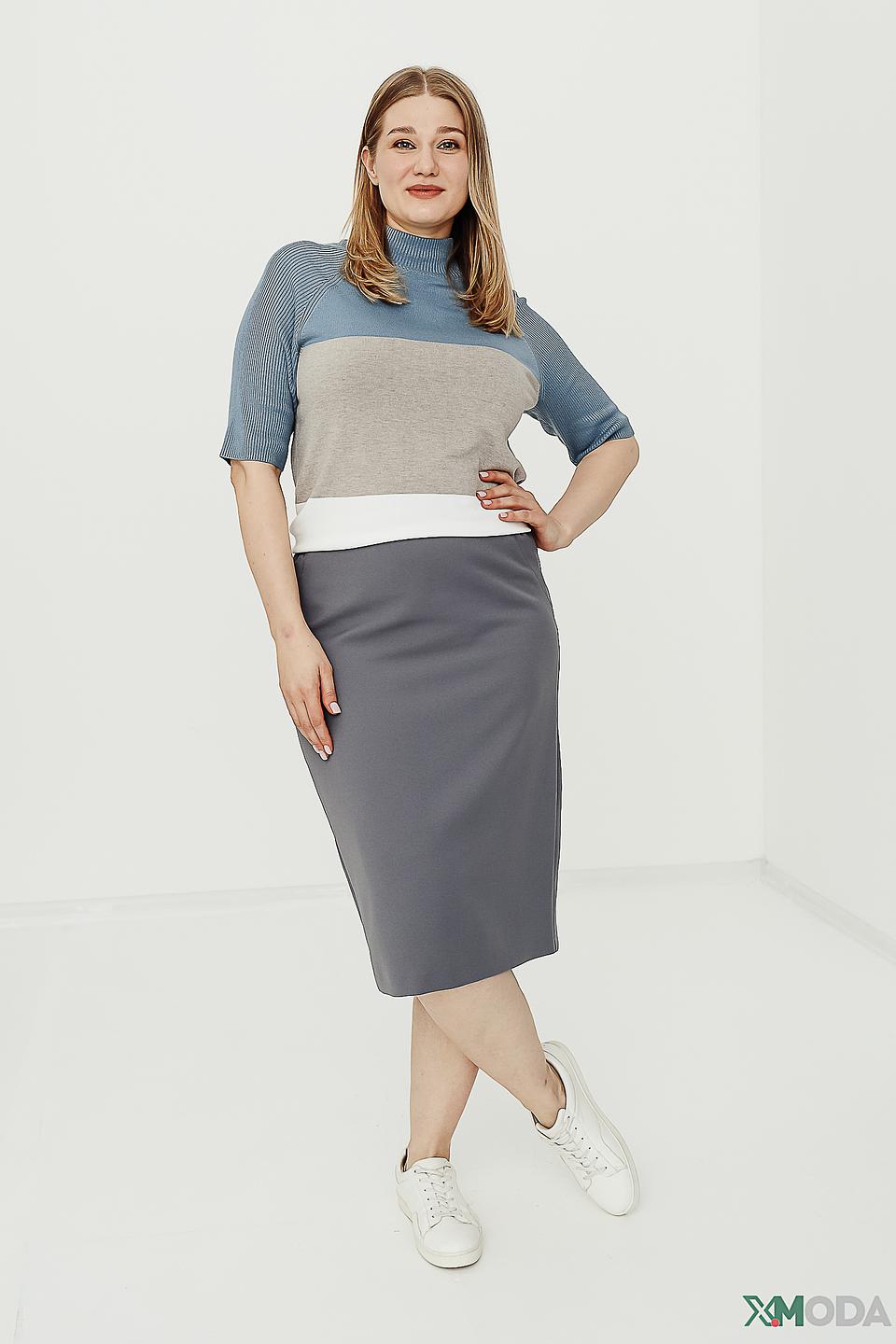 Юбка Frank Walder серая с эластичным поясом