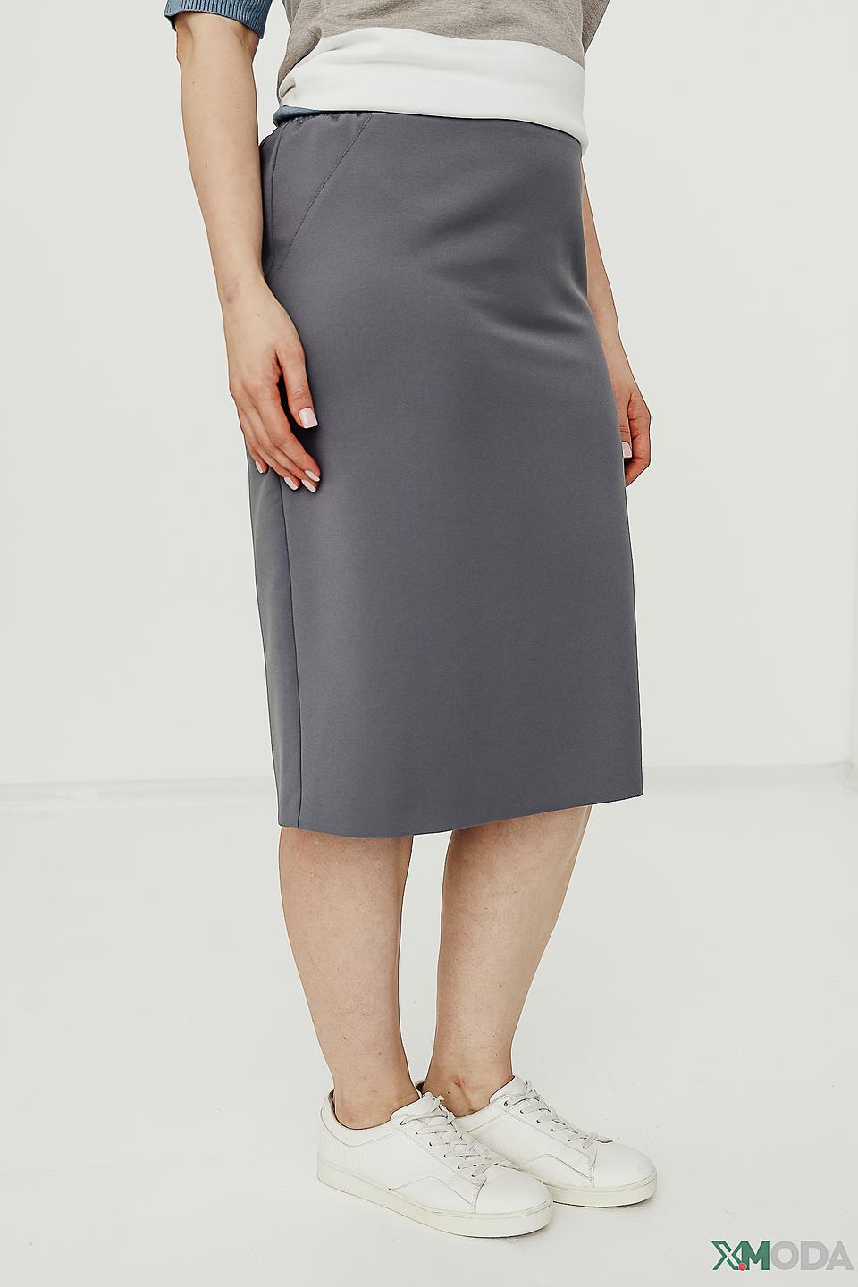 Юбка Frank Walder серая с эластичным поясом