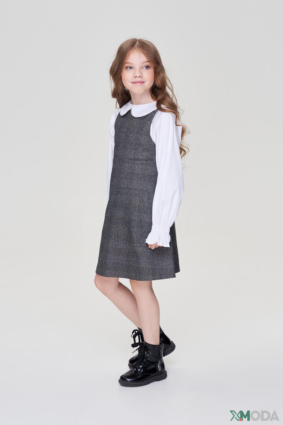 Платье Choupette клетка серое