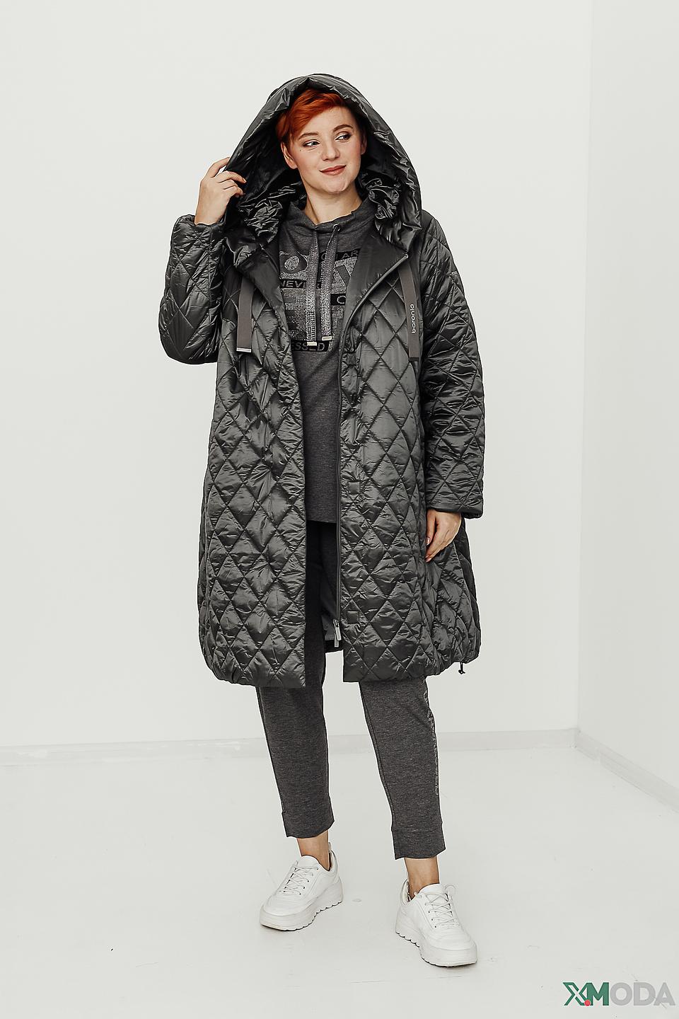 Пальто Baronia стеганое чёрное