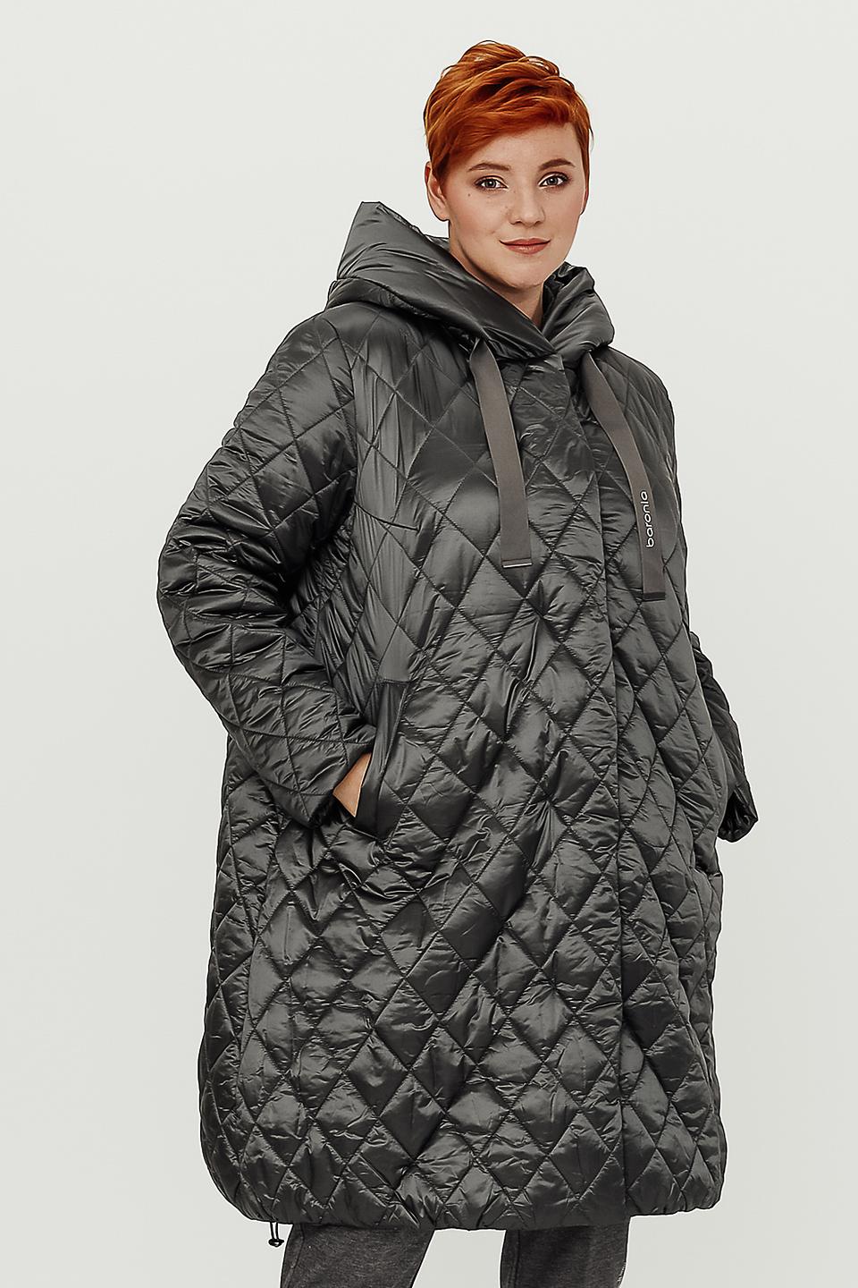 Пальто Baronia стеганое чёрное