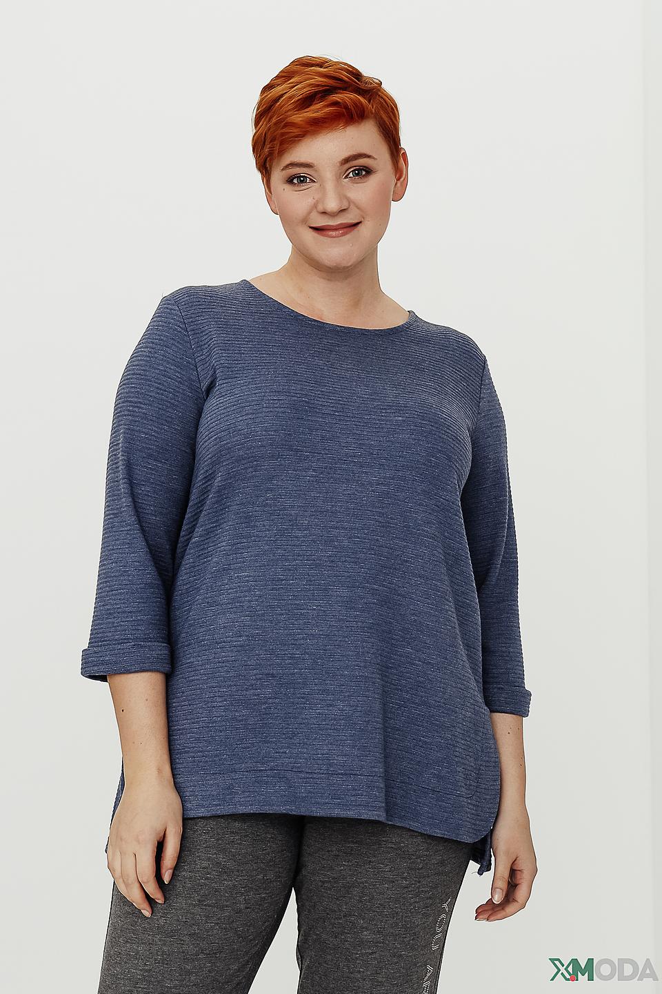 Пуловер Doris Streich с рукавом 3/4 синий