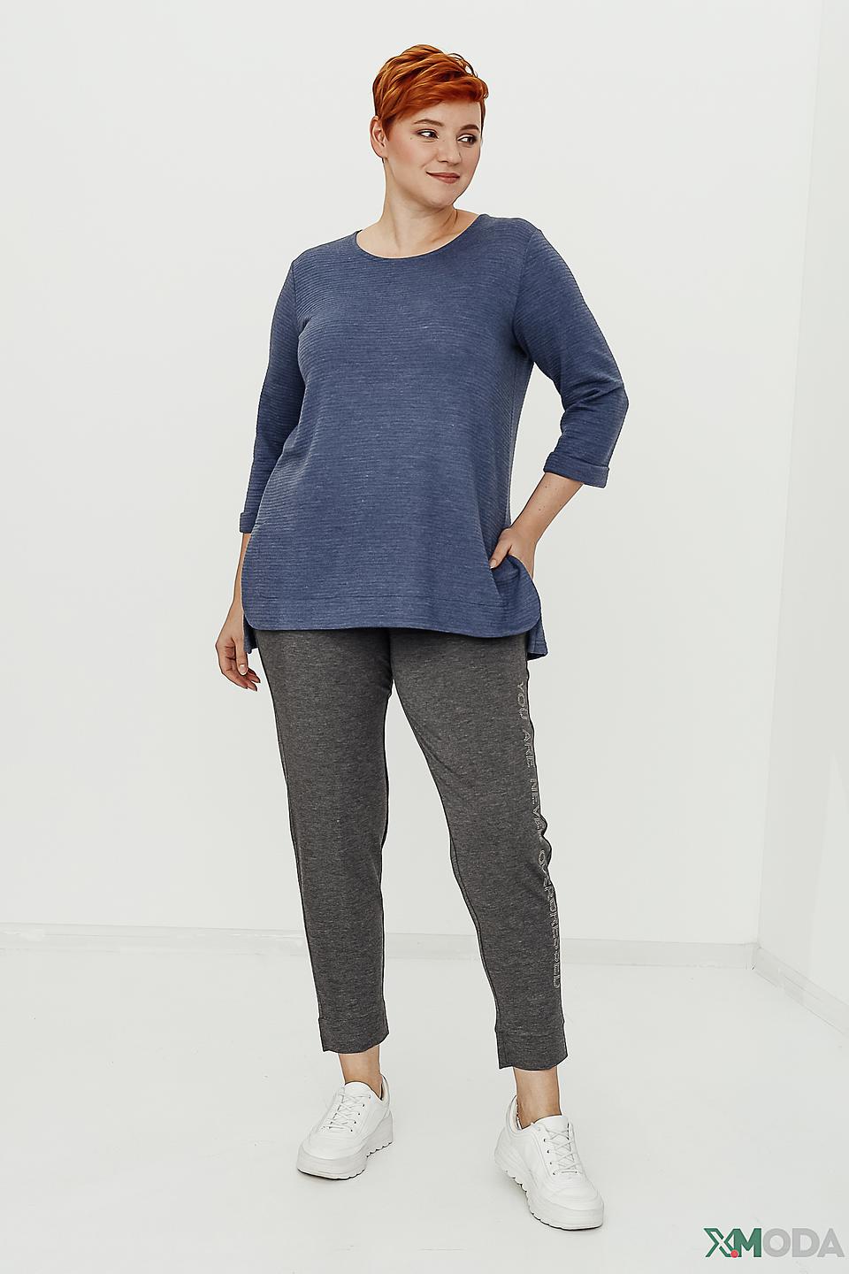 Пуловер Doris Streich с рукавом 3/4 синий