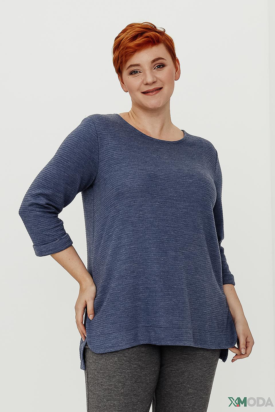 Пуловер Doris Streich с рукавом 3/4 синий