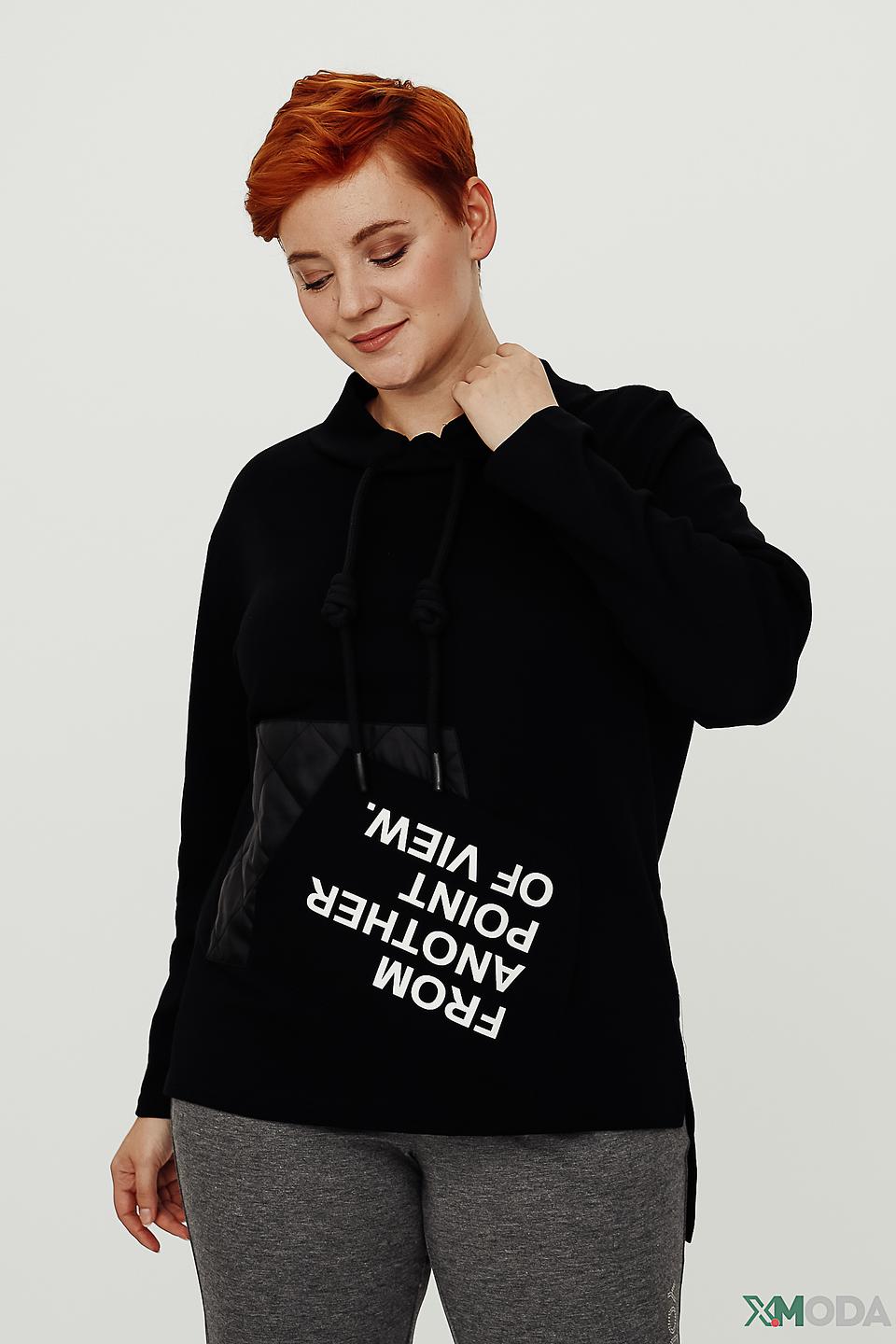 Пуловер Doris Streich с принтом чёрный